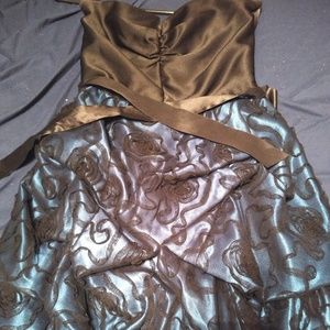 Black and Blue Cocktail Dress